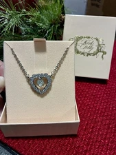 *NEW* KIRKS FOLLY Mother's Beloved Heart Crystal Necklace - Mother /  Daughter