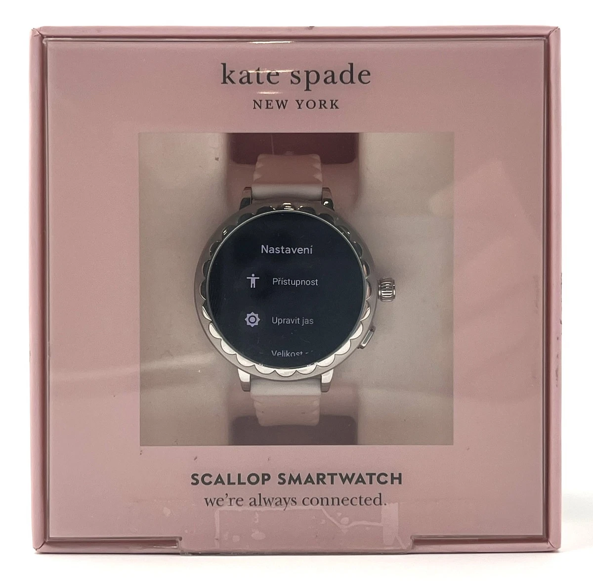 Kate Spade White Silicone Scallop Smartwatch 2 HwHdtHPV5eVAMurb3dMwMS-1200-80.png main image 4