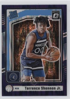 2024-25 Donruss Optic Rated Purple Shock Prizm Terrence Shannon Jr Rookie RC 0l1