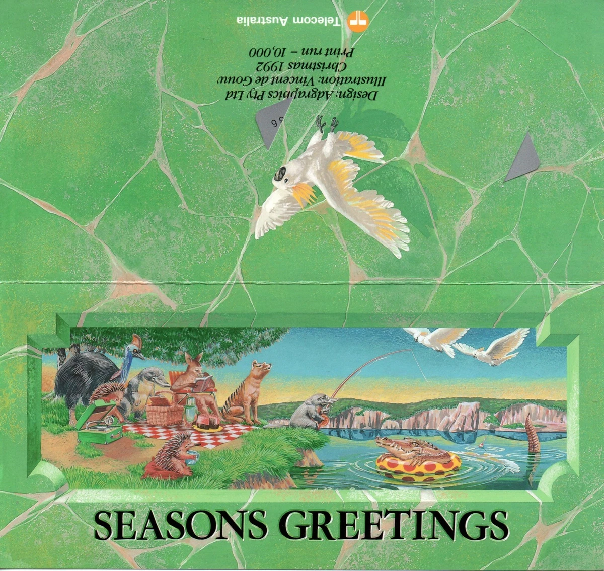 Telecom Seasons Greetings -1992 Christmas Pack-$1.50 Mint Phonecard