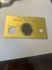 Vintage Pewter Button Sew Thru Art Nouveau Design 1&1/8” — photo 2