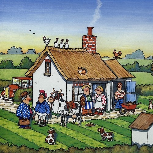 UK Artist McMAHON Signed Comedic Print "The Thoroughbred" 96/1000 Framed 11x13 - Picture 3 of 14