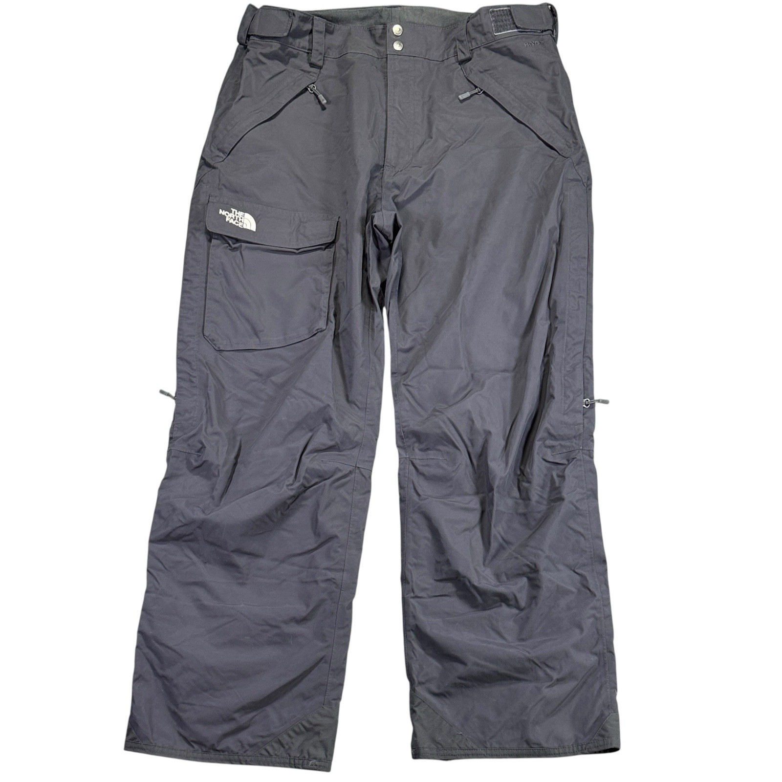 The North Face HyVent Ski Snow Pants Men’s XL Cargo Baggy Insulated Dark Grey