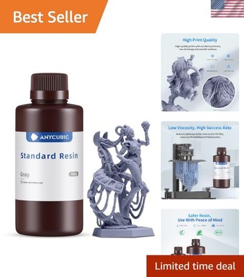 UV-Curing Resin 500g for Monochrome 3D Printing - High Stability & Rigid Prints