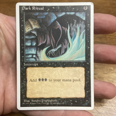 cards like dark ritual mtg (Magic the Gathering : Mirage Common) : Toys & Games grant me the power I am due MTG Magic The Gathering 2