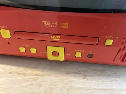 Emerson DORA The EXPLORER CRT 13" TV Retro Gaming W/Built In DVD Player Tested - Picture 15 of 19