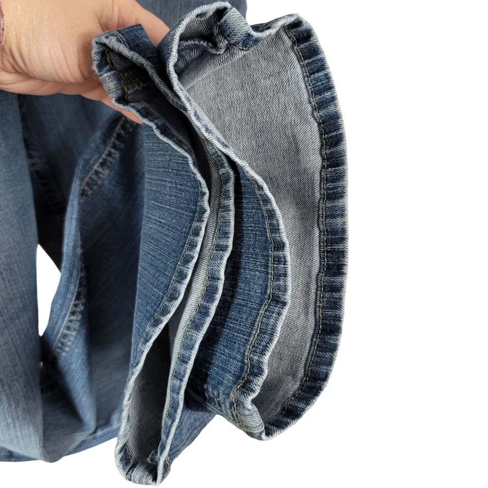 Duck Head Womens Jeans Blue Size 18 Regular Zip Pockets Mid Rise Straight Leg - Image 3 of 4