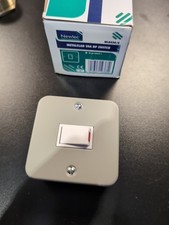 Newlec 1 Gang 20A DP Single Light Switch HEAVY DUTY METAL CLAD Appliance (80)