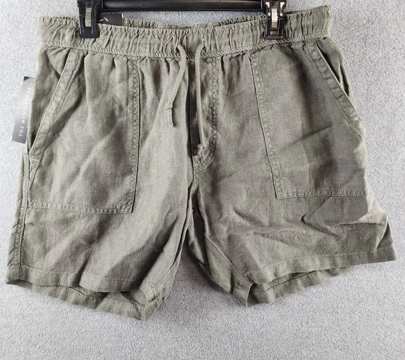 The Men's Store at Bloomingdale's Solid Linen Shorts 38 Olive Drawstring Waist
Opens in a new window