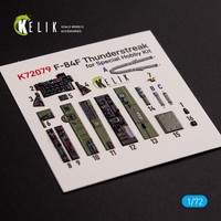 Kelik K72079 - 1:72 F-84F Thunderstreak Interior 3D Decals For Special Hobby Kit
