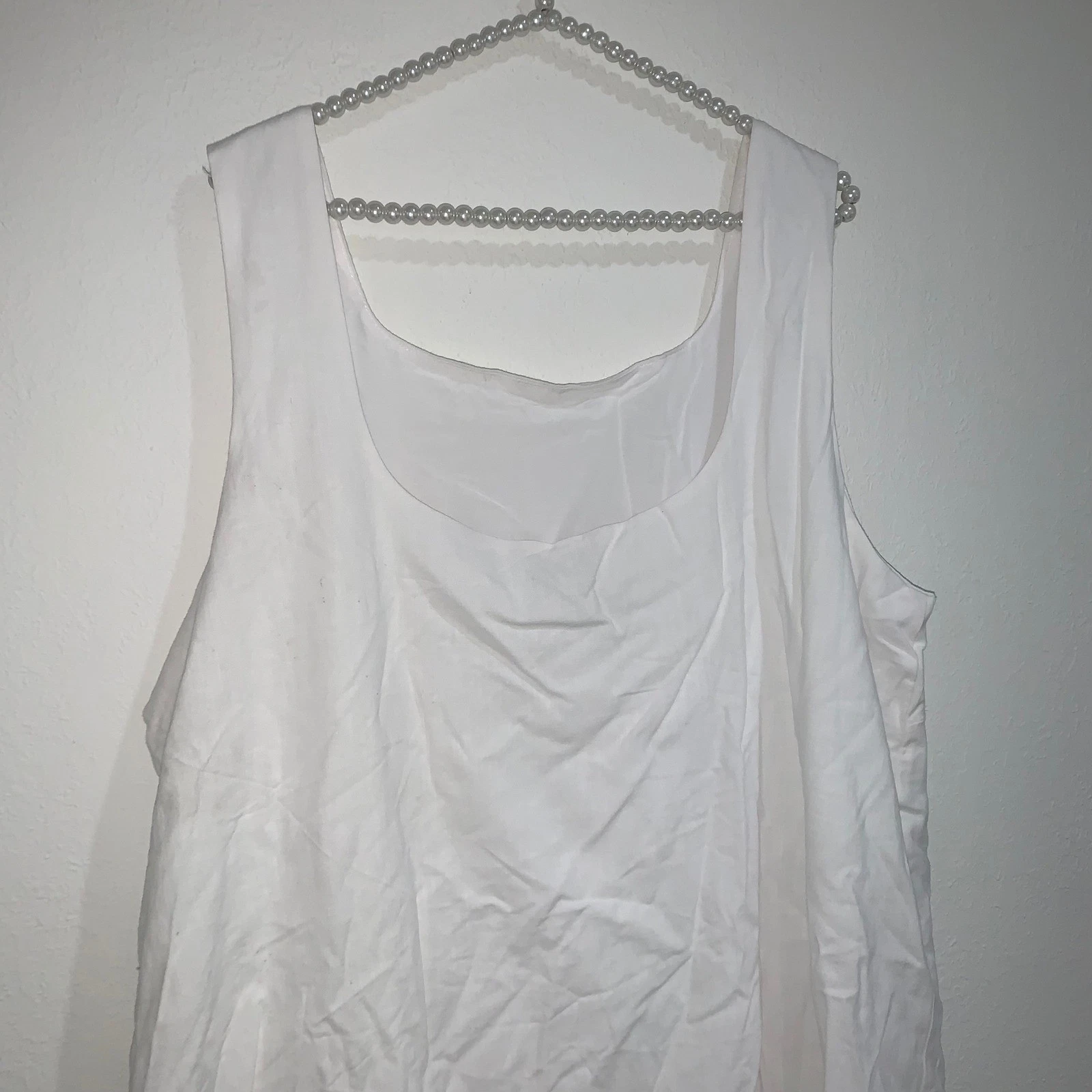 Abito tubino Kate spade x target bianco cotone orlo smerlato taglia 1XL nuovo con etichetta