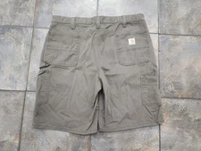 Carhartt B147 LBR Men's 40 Y2K Original Fit Brown Carpenter Skater Cargo Shorts