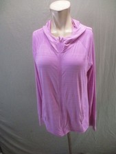 ATHLETA Size M Womens Purple Full Zip Pocket Lightweight Gym Track Jacket 838