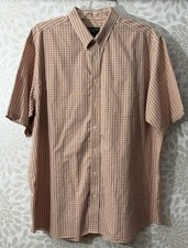 Eddie Bauer Men  s XXLT XXL Tall Relaxed Fit Plaid Short Sleeve Button Up Shirt