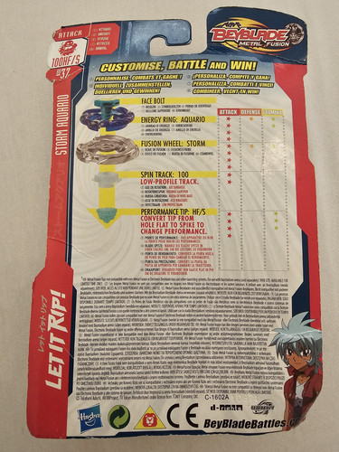 Hasbro Beyblade Metal Fusion Storm Aquario Neu OVP - Imagen 2 de 4