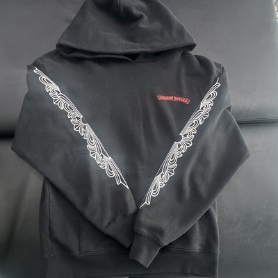 Chrome Hearts Matty boy chomper Logo Black Pullover Hoodie Men's M 024-040524