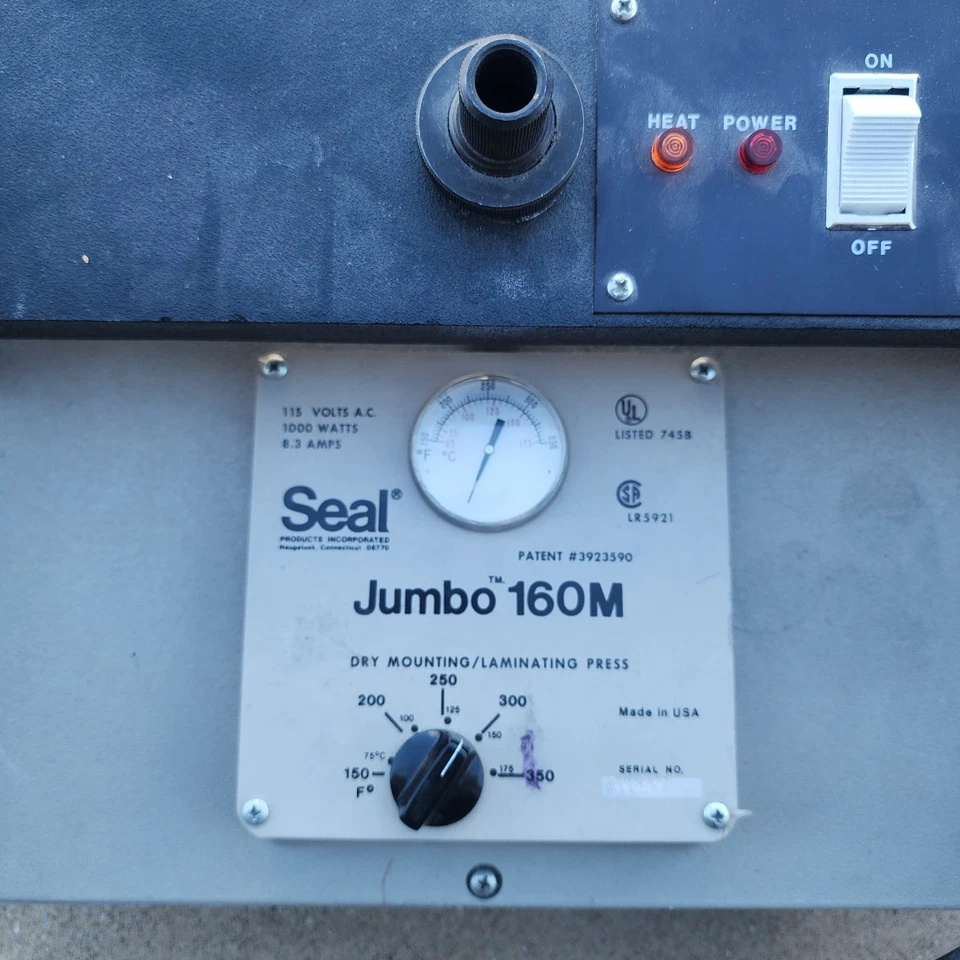 Термопресс для сухого монтажа и ламинирования Seal Jumbo 160 М - 1000 Вт - Изображение 2 из 4