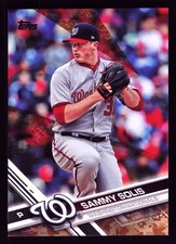 Sammy Solis Washington Nationals 2017 Topps Update Camo #US210 SN /25