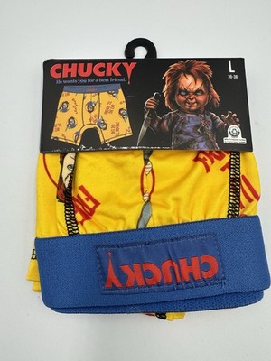 Good Guys Chucky Bioworld Men s Boxers Universal Studios SZ L #115665