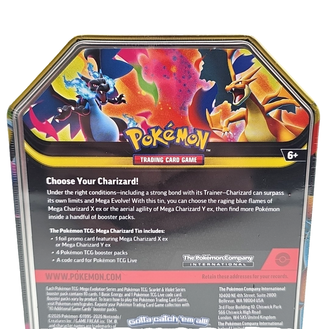 Pokémon TCG Mega Charizard ex Tin Factory Sealed Brand New 2026 | eBay