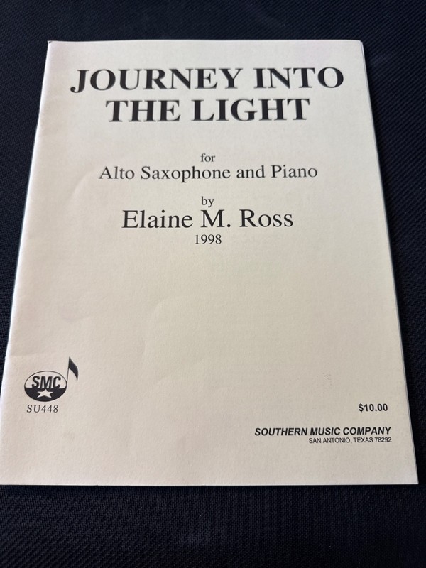 Journey Into The Light for Alto Sax & Piano by Elaine Ross SU448 SMC Music Book