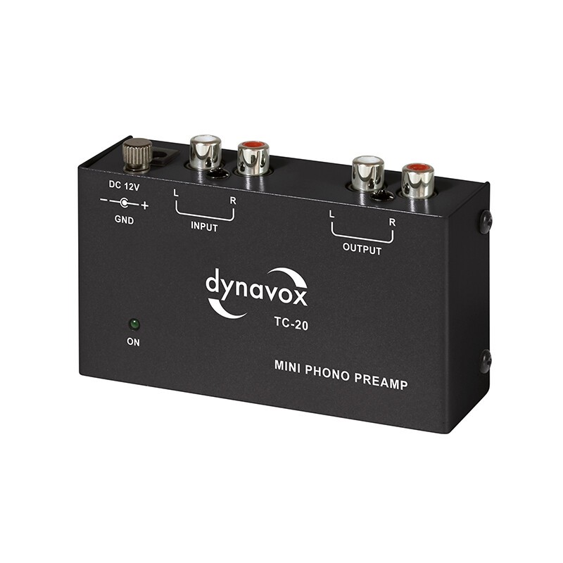 Préamplificateur phono TC-20 Dynavox boîtier métallique blindé haute fidélité