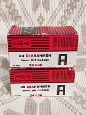 Gepe 6301 Glass Slide Mounts - 24x36 - 2mm. 2 boxes x 20