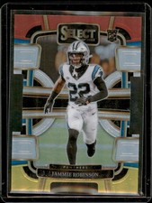 2023 Panini Select #15 Jammie Robinson Red and Yellow Prizms Die Cuts