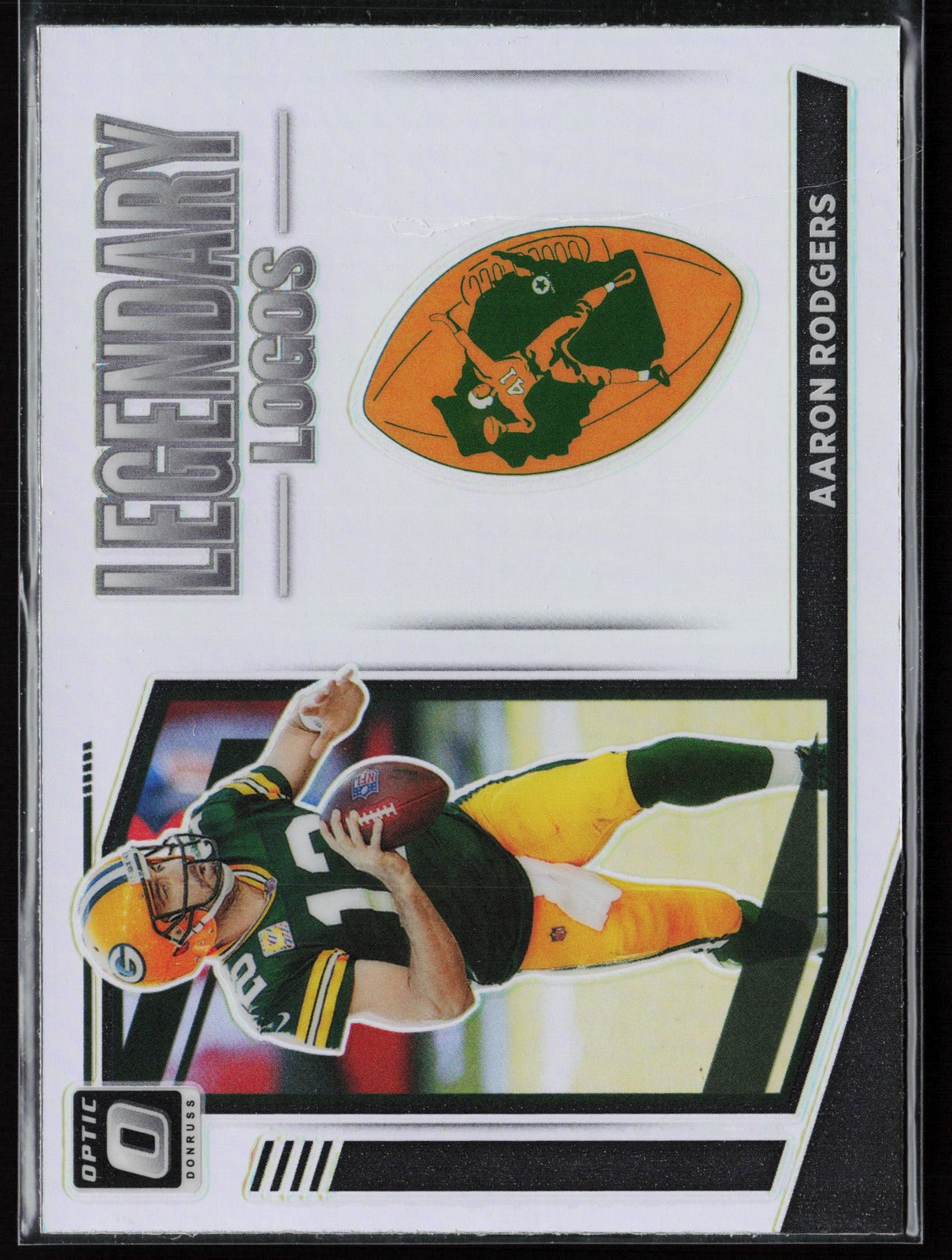 2021 Donruss Optic #LL-8 Aaron Rodgers Legendary Logos