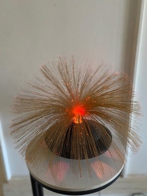 Vintage Trident 2943 12 Volt UFO Glasfaserlampe, Top Zustand