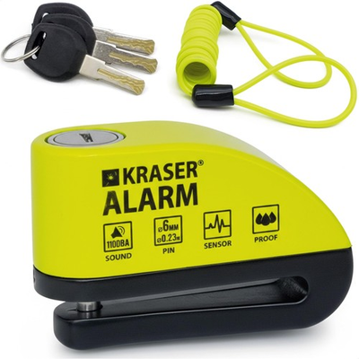 #ad #ad KRASER WA6Y Alarm Disc Lock Reinforced Disc Brake Lock with 3 keys others 2... $50.87