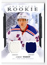 2016-17 Arttifacts Rookie Relics Redemptions Silver Jimmy Vesey Rookie Jersey