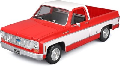 ミニカー k.a1974 Chevrolet C10 Nova SS 1974 CHEVROLET C10 CHEYENNE SUPER PICKUP RED & WHITE 1/18 MODEL BY