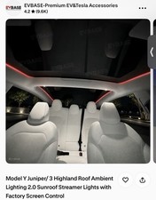 Ev Base Roof Ambient Light Kit For Tesla Model 3 Ev Base Roof Ambient Light Kit For Tesla Model 3