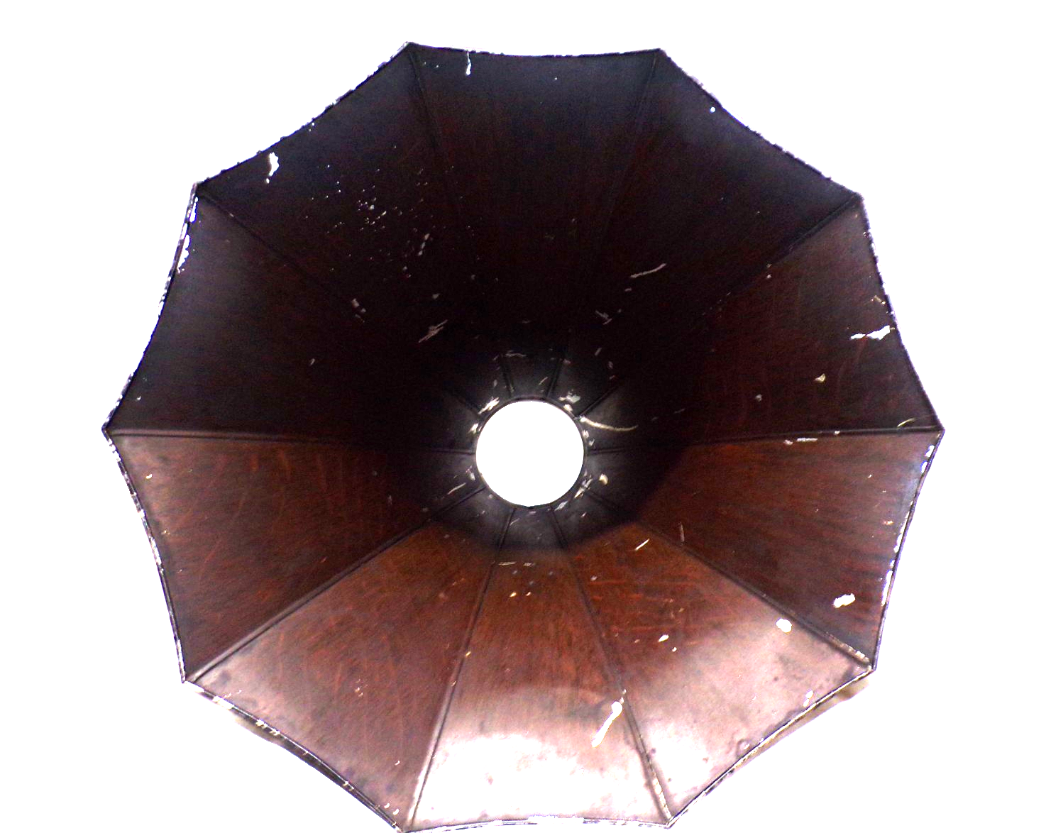 EDISON PHONOGRAPH CYGNET HORN GRAIN PAINTED BELL SECTION | eBay
