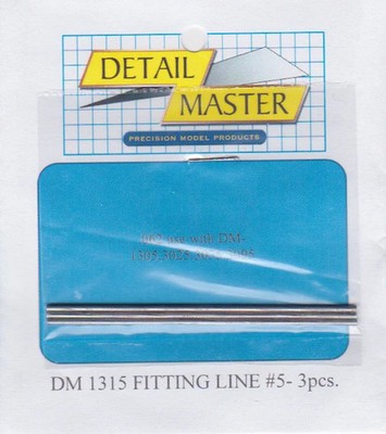 Detail Master 1/24 - 1/25 Fitting Line #5 0.062'' (3) DM-1315