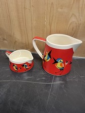 Two Goebel Hummel West Germany Bird Jugs 1960s quirky unusual rare