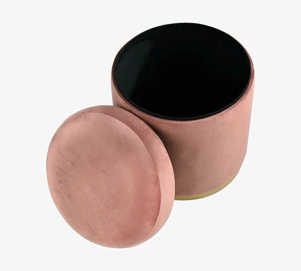 Otomana de almacenamiento Pottery Barn Fitzgerald (modelo retirado) Foto 3 de 4