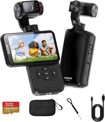 ORDRO M5 5K Vlog Kamera 3-Axis Gimbal Stabilisierung 4K60fps Touchscreen WiFi Ni
