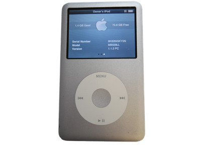 Apple iPod Classic 6th Generation 80GB Silver A1238 MB029LL - Free Shipping