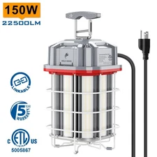 Linkable LED Temporary Work Light 150W Constructions Jobsite Lamp 22500LM 5000K