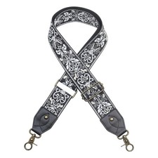 Purse Strap2" Leather Wide Shoulder Strap Adjustable Replacement,Jacquard Emb...