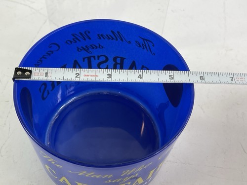 Vintage Carstairs White Seal Whiskey Ice Bucket Blue Glass Very Nice Condition - Picture 9 of 9