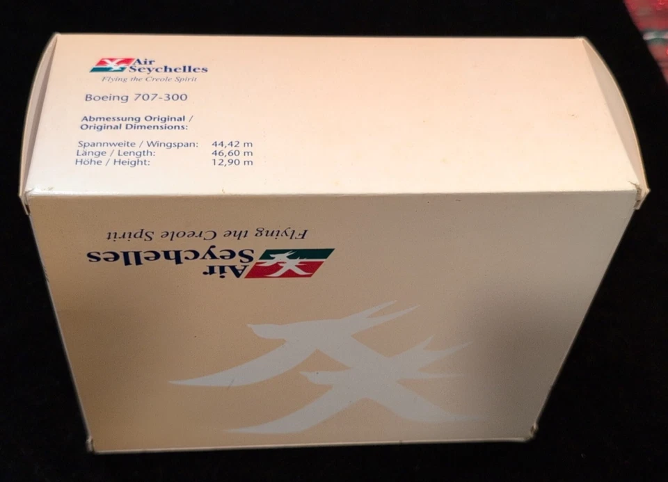 Herpa Wings Boeing 707-300 Air Seychelles  - #512060 - 1:500 - Old Store Stock  - Image 2 of 4