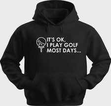 Funny Unisex Hoodie Hooded Sweatshirt Gildan Blend I Play Golf H0446