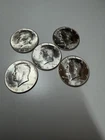 Lot of 5 Kennedy Half Dollars 1964 BU • 90% Silver • Uncirculated