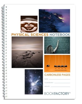 BookFactory Carbonless Physical Sciences Lab Notebook - 50 Sets - 8.5x11''