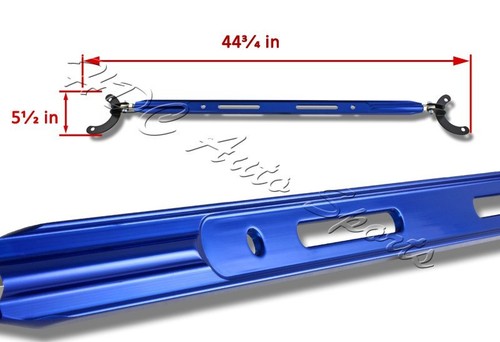 For 2001-2005 Honda Civic JDM Rear Upper Blue CNC Aluminum Tower Brace Strut Bar - Picture 3 of 5