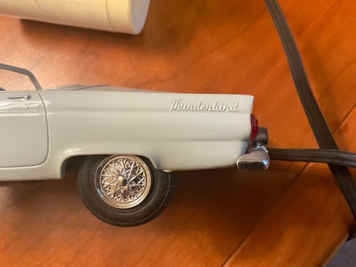 VTG AMT Blue Thunderbird Electric Remote Control Scale Model Car w/ Box - Picture 6 of 19