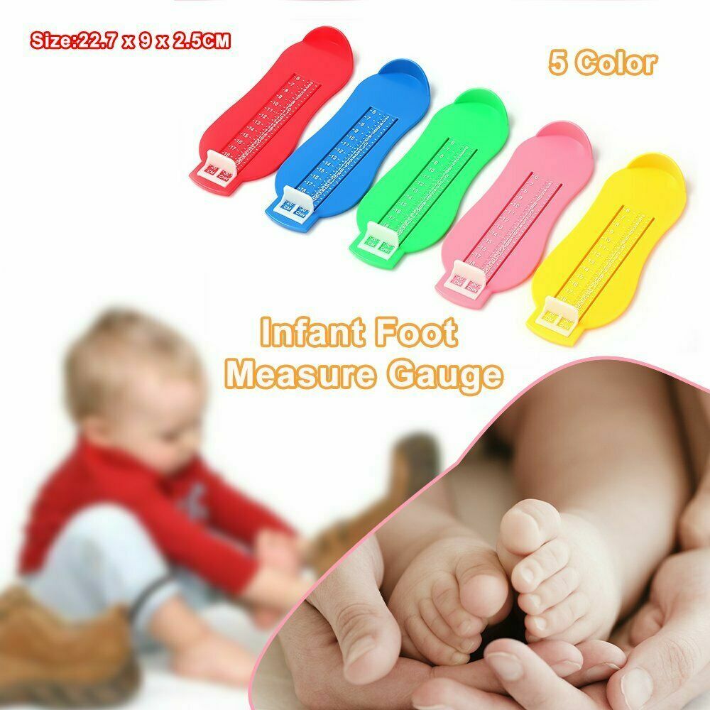 Kids Infant Toddler Baby Foot Measure Gauge Shoes Size Measuring Ruler